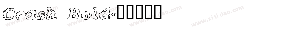 Crash Bold字体转换